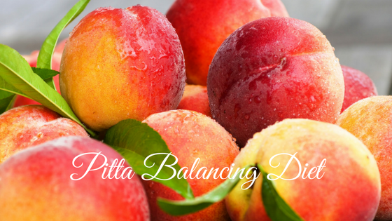 Fresh peaches for a pitta balancing diet. 