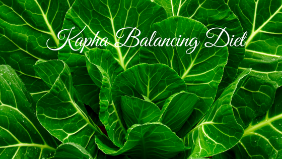 Fresh greens for a kapha balancing diet. 